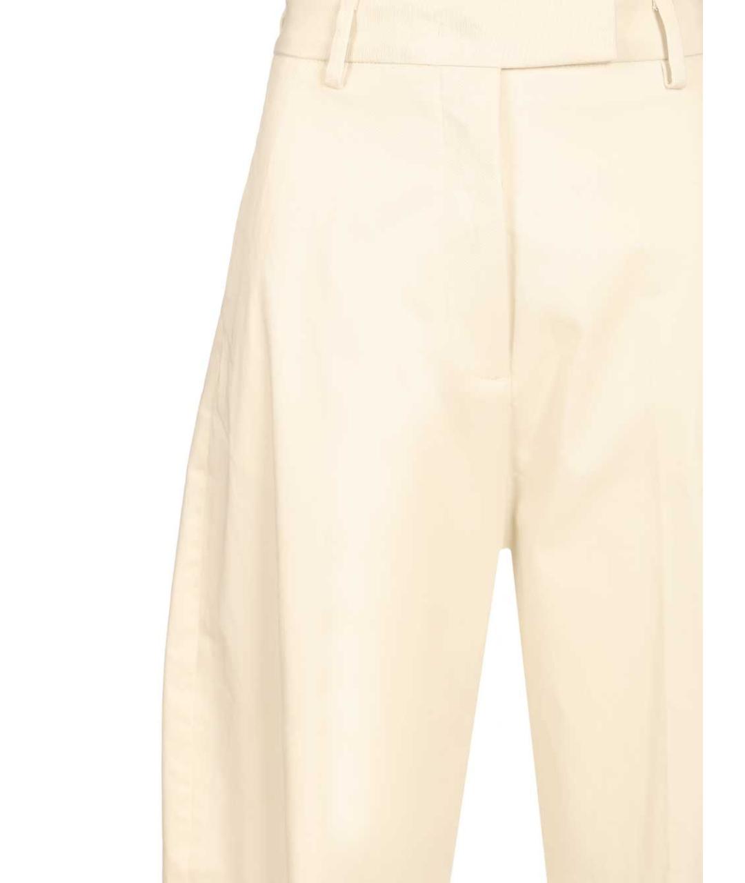 THELATEST Белые вискозные прямые брюки, фото 4