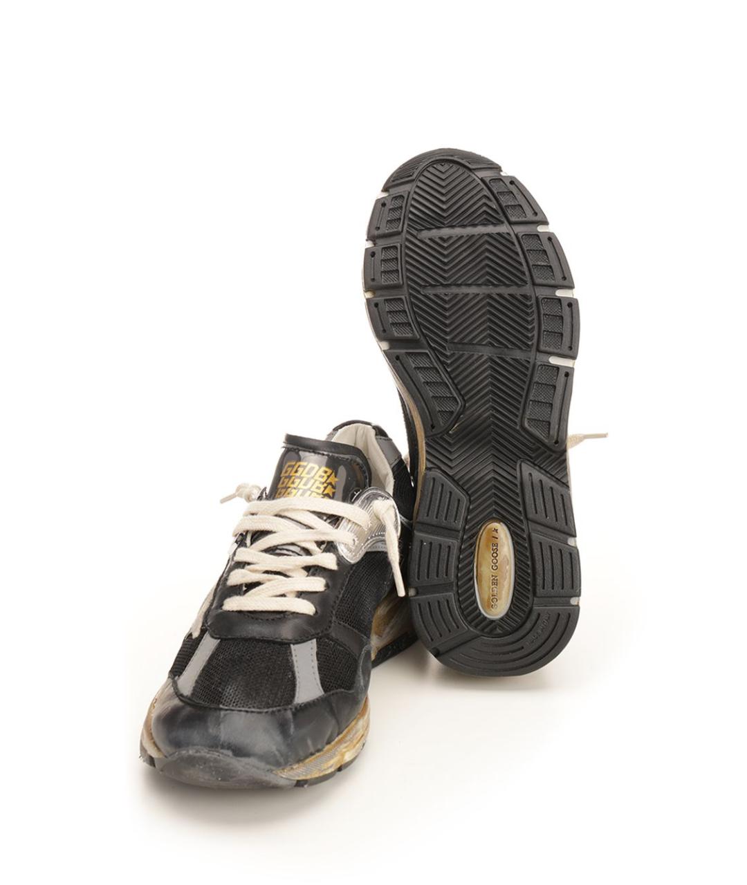 GOLDEN GOOSE DELUXE BRAND Черные кожаные кроссовки, фото 5