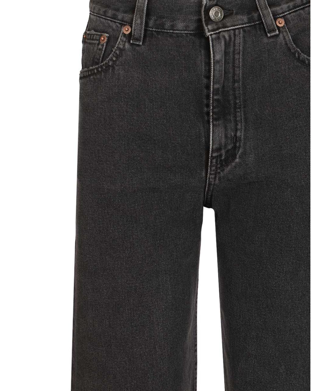 CHLOE Черные хлопковые прямые джинсы, фото 3