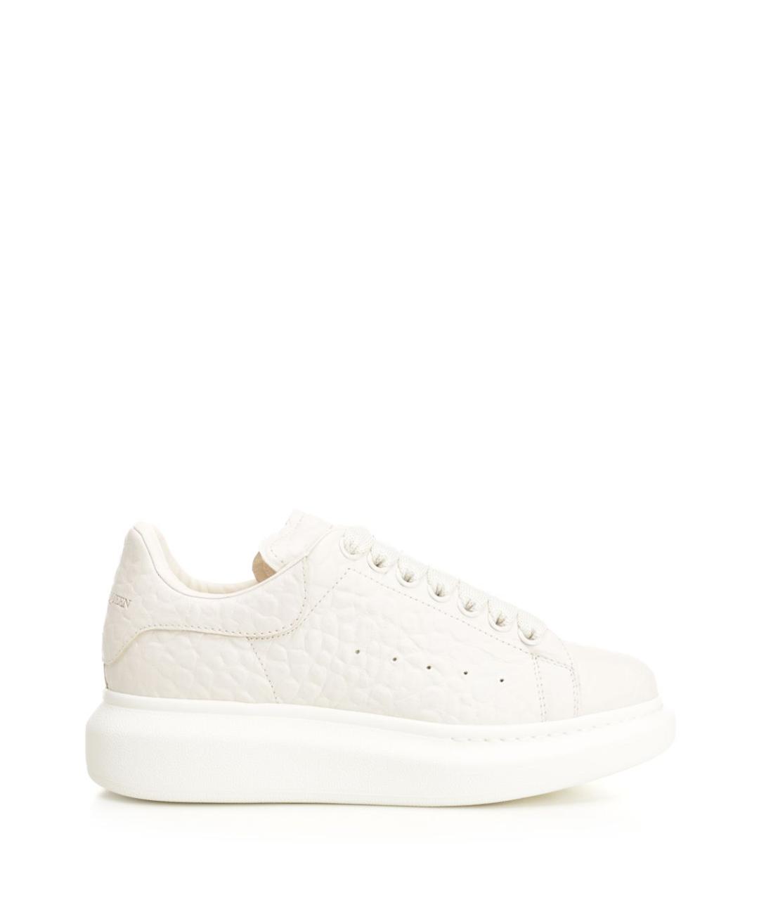 ALEXANDER MCQUEEN Белые кожаные кроссовки, фото 1