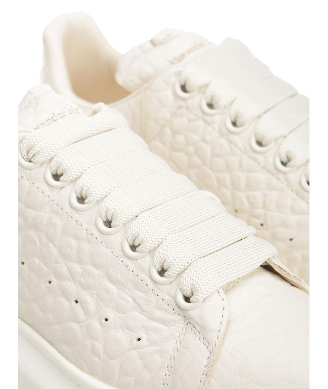 ALEXANDER MCQUEEN Белые кожаные кроссовки, фото 6