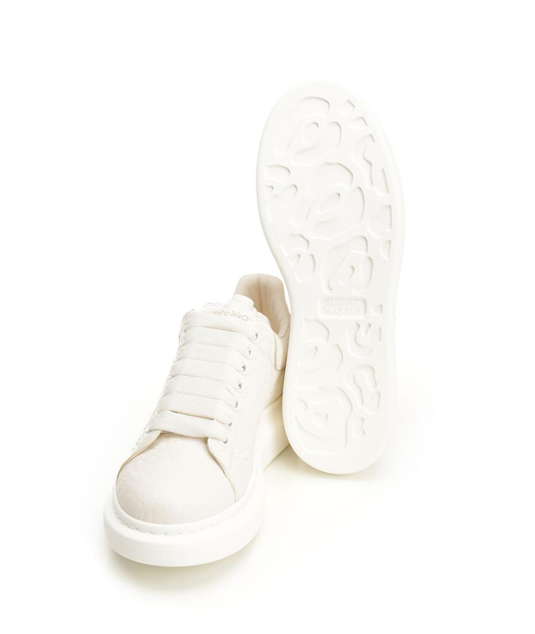 ALEXANDER MCQUEEN Белые кожаные кроссовки, фото 5