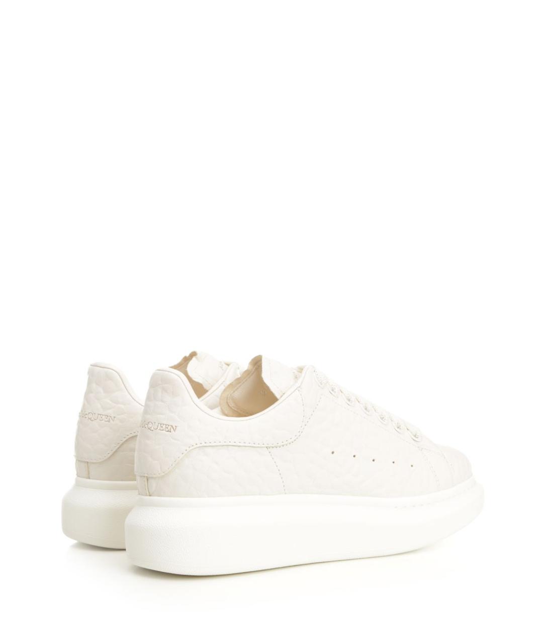 ALEXANDER MCQUEEN Белые кожаные кроссовки, фото 3
