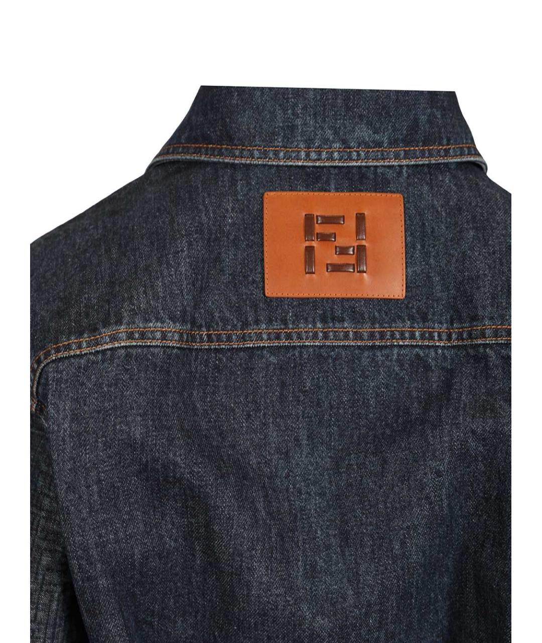 FENDI Темно-синяя деним куртка, фото 6