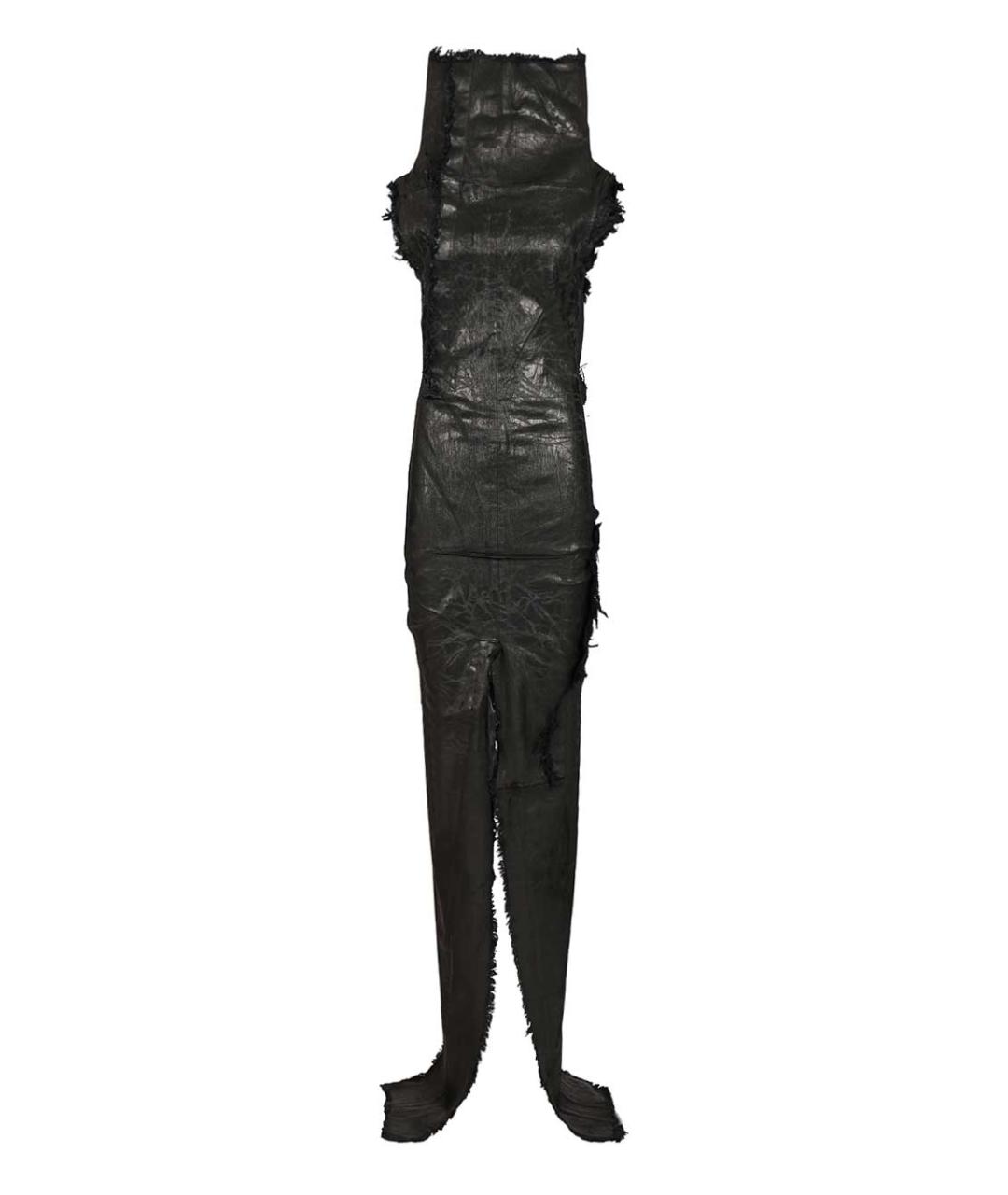 RICK OWENS Черное хлопковое вечернее платье, фото 1