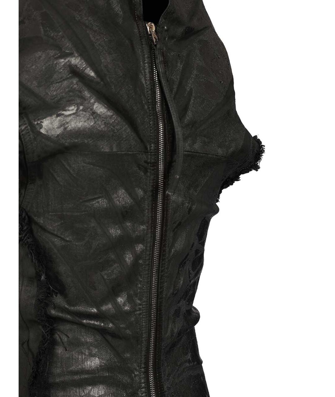 RICK OWENS Черное хлопковое вечернее платье, фото 5