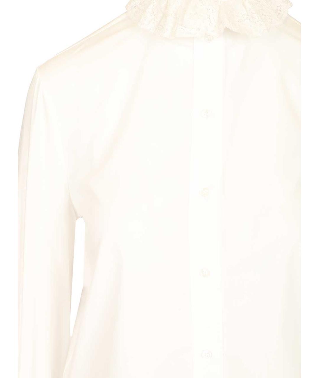 SAINT LAURENT Белая хлопковая блузы, фото 4