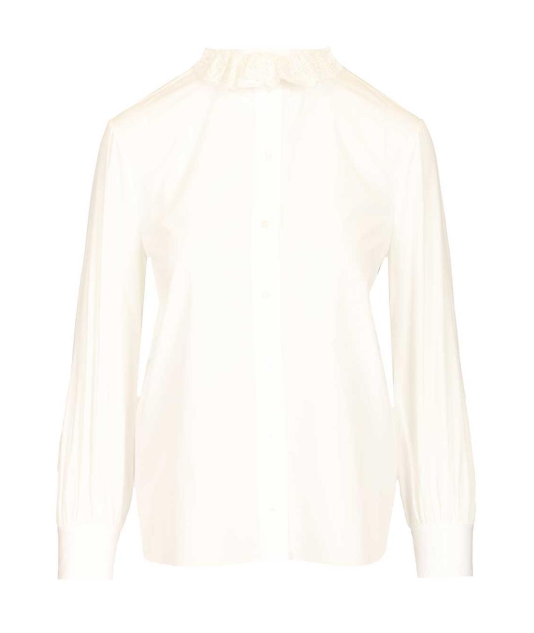SAINT LAURENT Белая хлопковая блузы, фото 1
