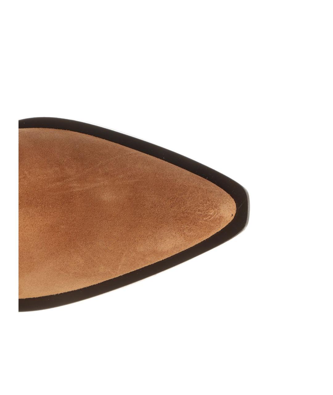 STUART WEITZMAN Коричневые замшевые ботинки, фото 5