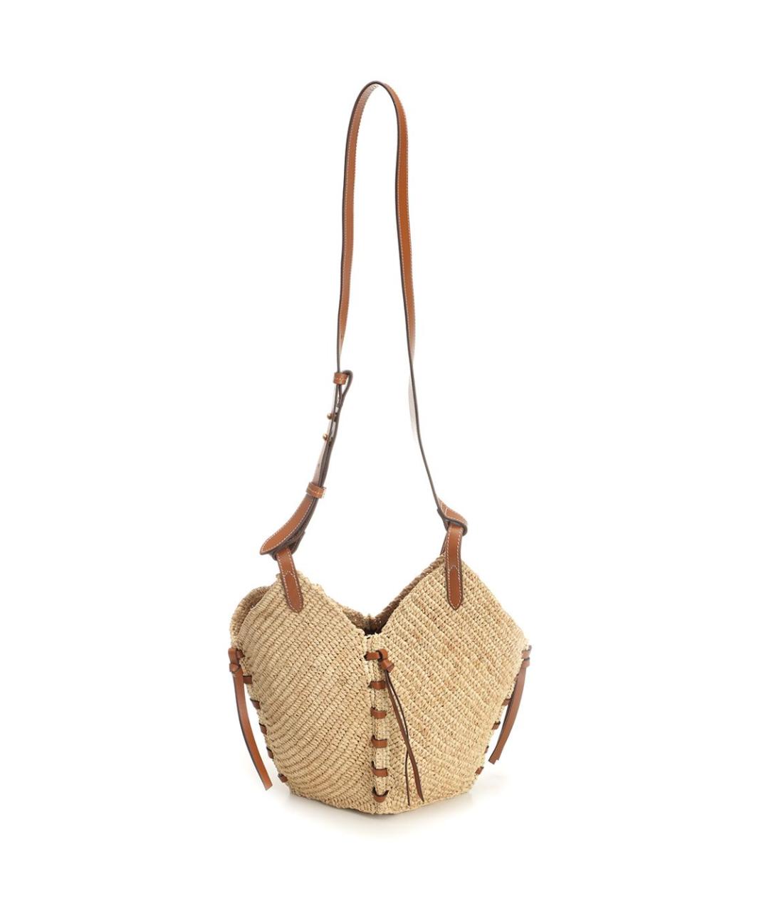 ISABEL MARANT Бежевая пелетеная сумка через плечо, фото 3