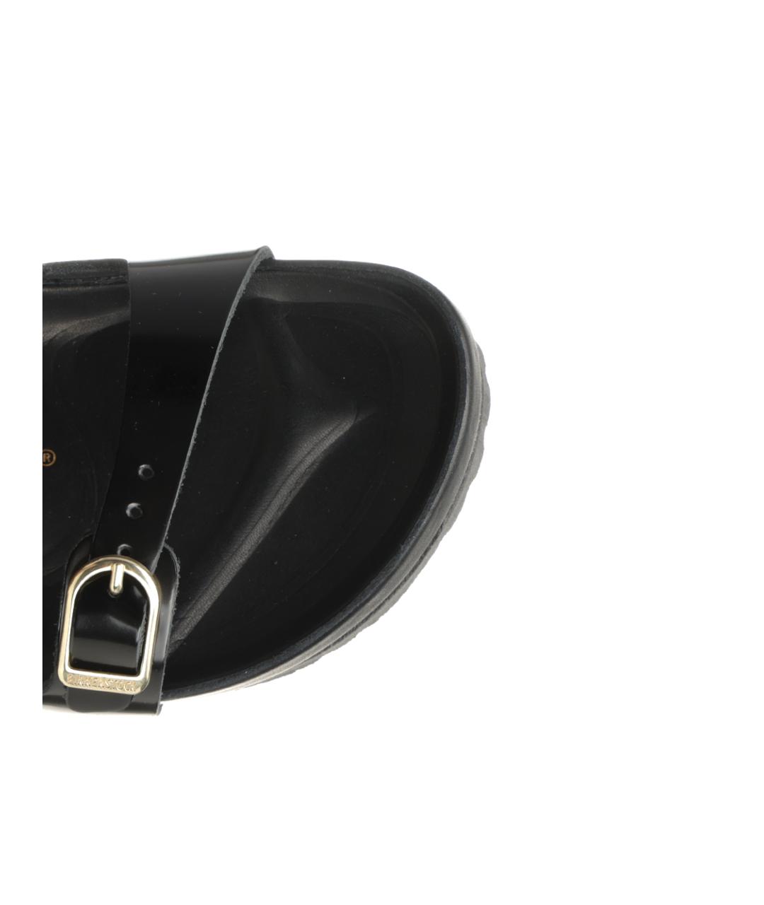 BIRKENSTOCK Черные кожаные сандалии, фото 4