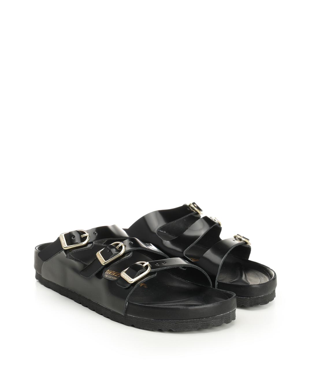 BIRKENSTOCK Черные кожаные сандалии, фото 2