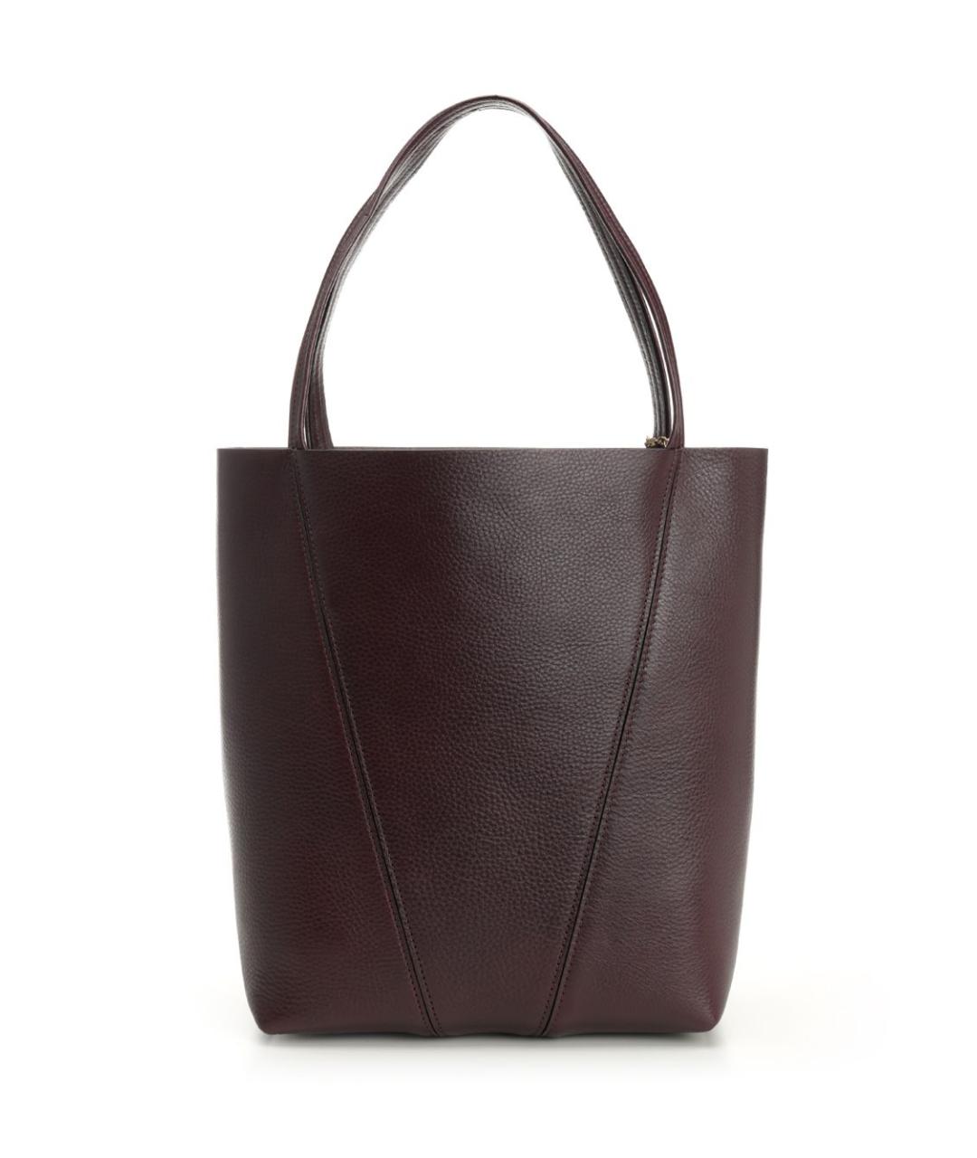 CHLOE Бордовая кожаная сумка тоут, фото 3