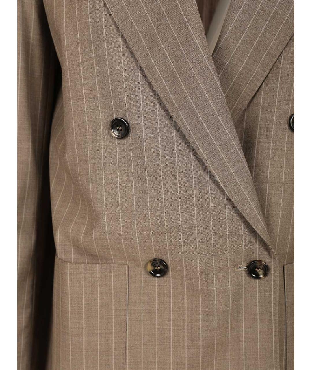 MAX MARA Коричневый шерстяной жакет/пиджак, фото 5