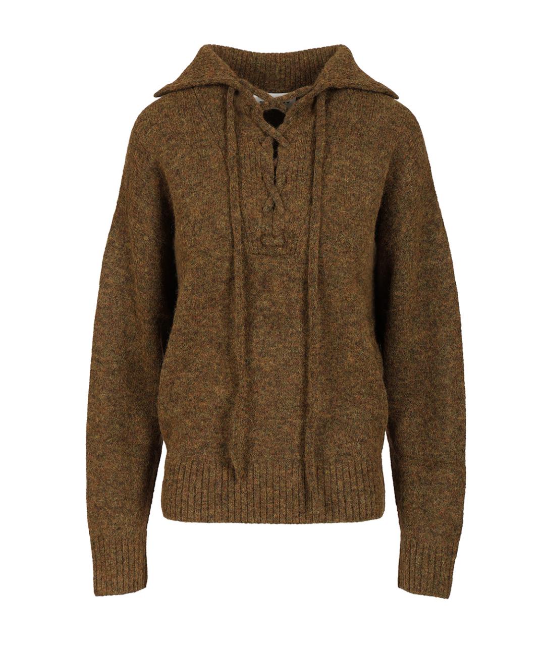 ISABEL MARANT ETOILE Коричневый шерстяной джемпер / свитер, фото 1