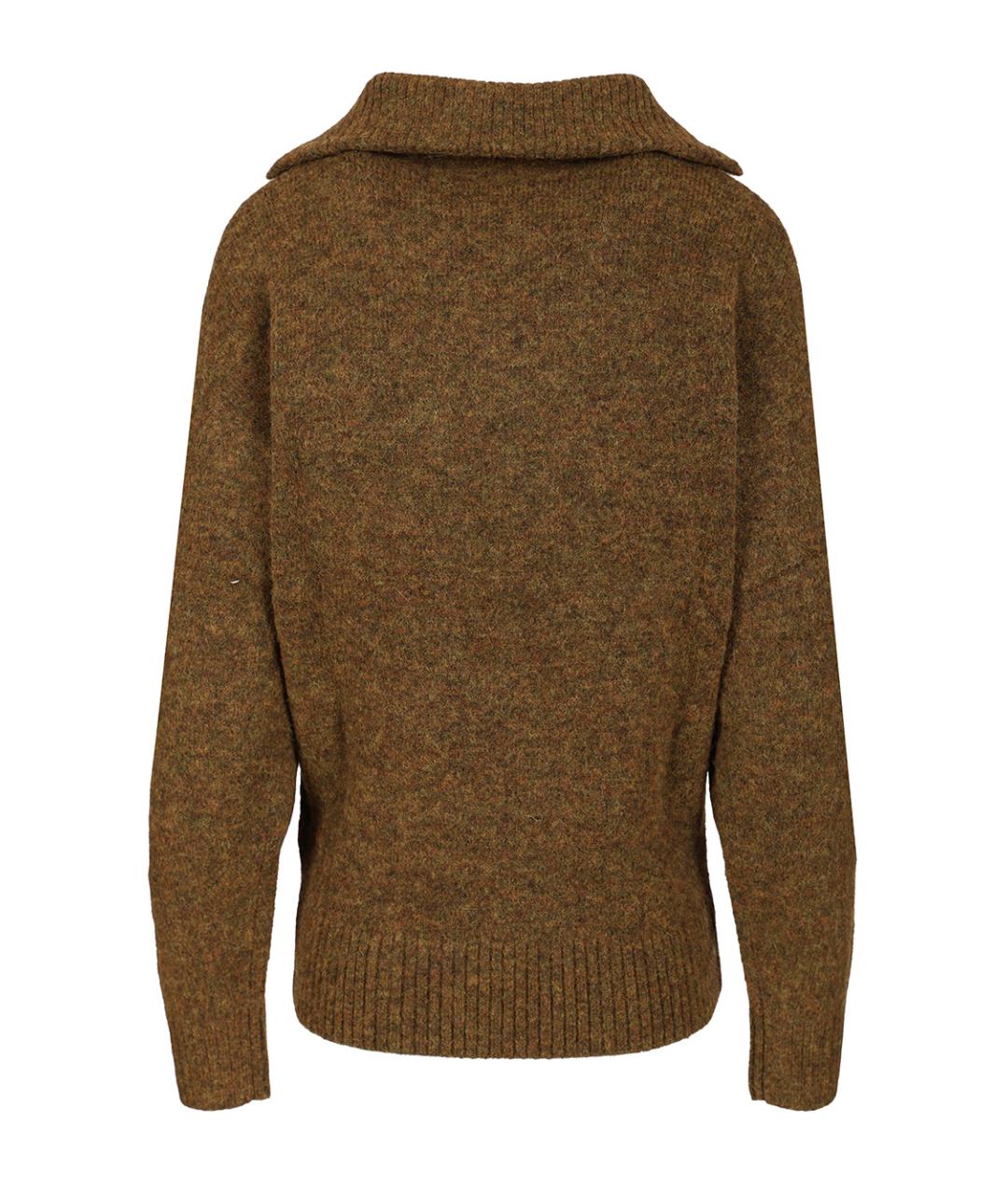 ISABEL MARANT ETOILE Коричневый шерстяной джемпер / свитер, фото 2