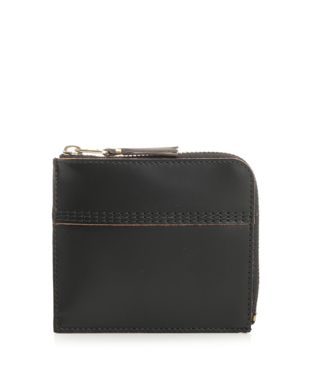 COMME DES GARÇONS WALLET Черный кожаный кошелек, фото 1