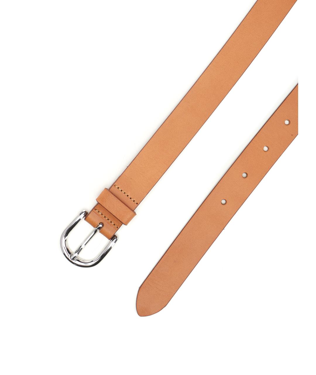 ISABEL MARANT Бежевый кожаный ремень, фото 2