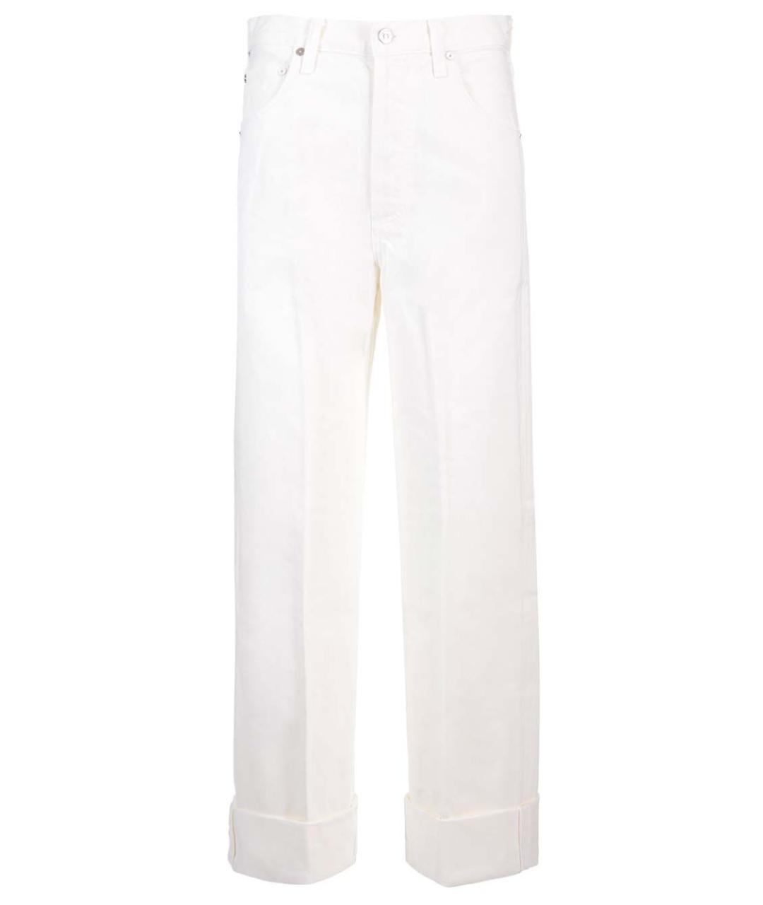 Citizien Of Humanity Белые хлопковые прямые джинсы, фото 1