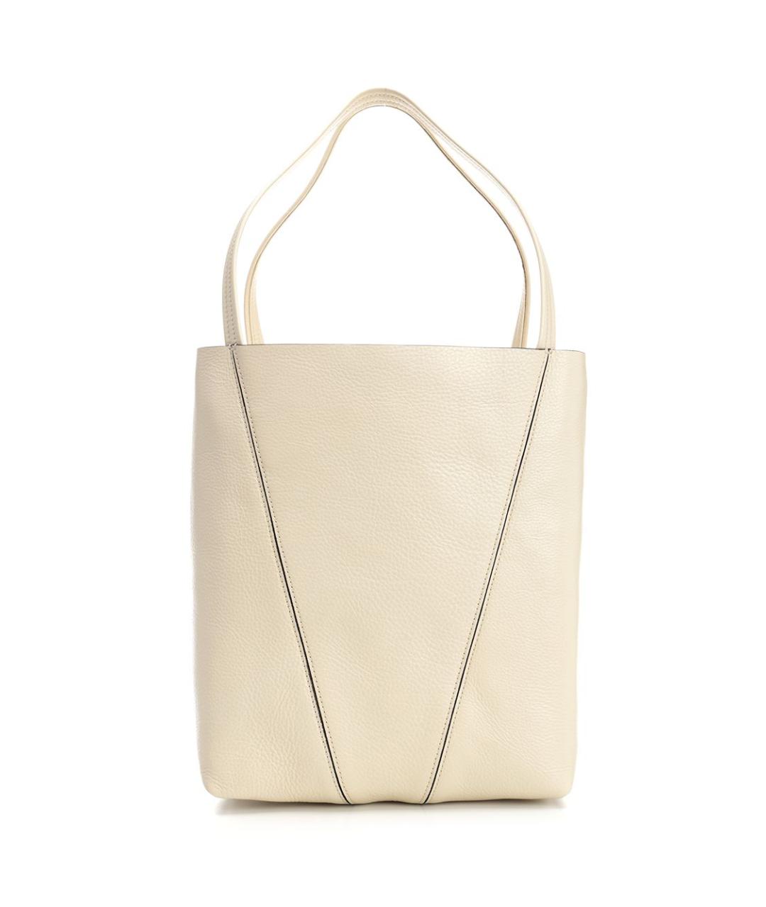 CHLOE Бежевая кожаная сумка тоут, фото 3