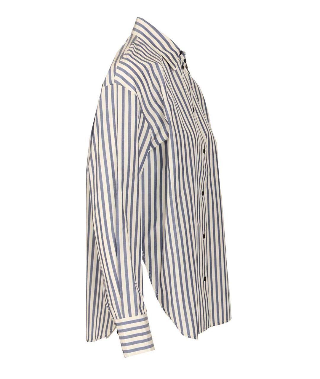 FORTE FORTE Синяя хлопковая блузы, фото 3