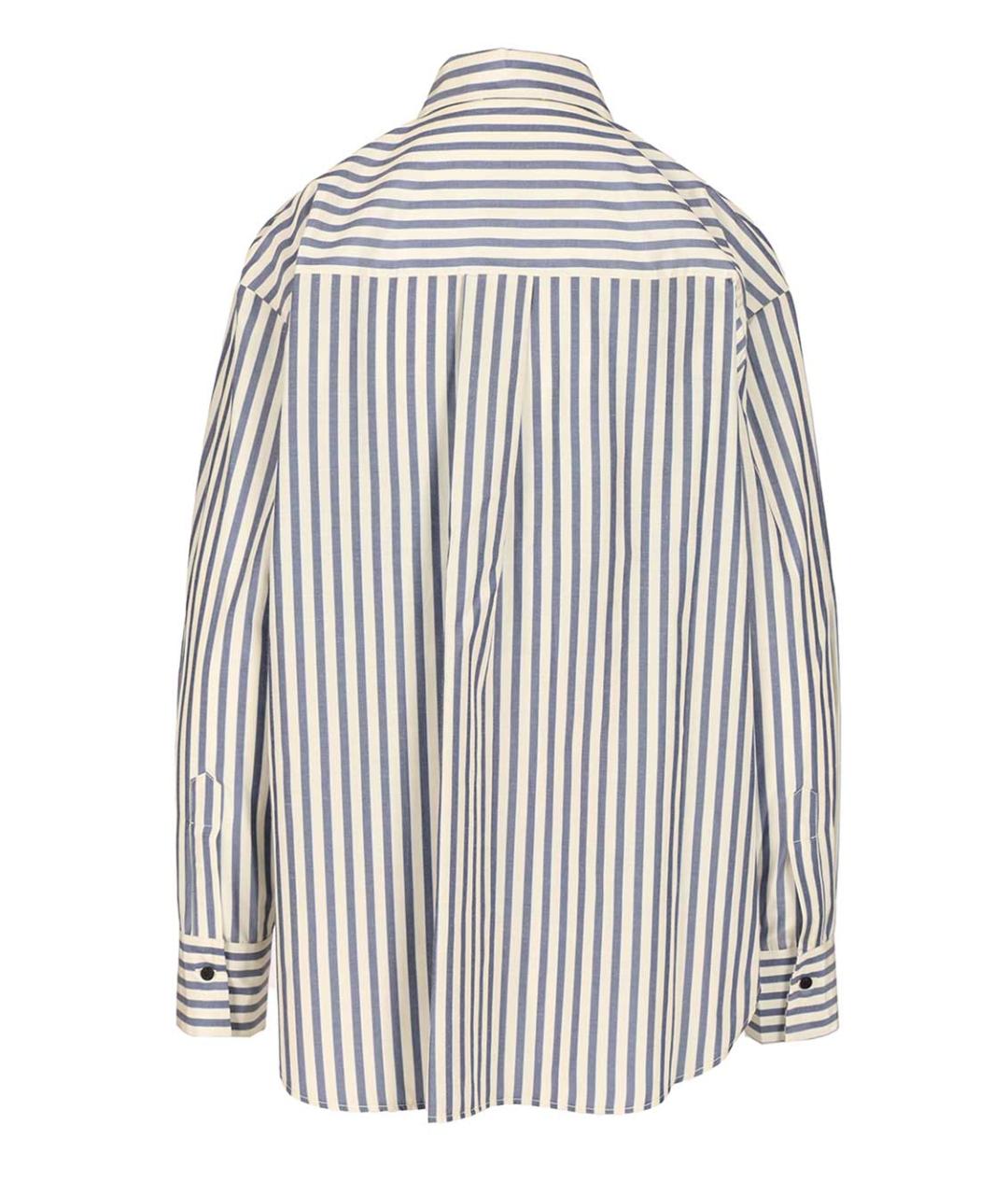 FORTE FORTE Синяя хлопковая блузы, фото 2