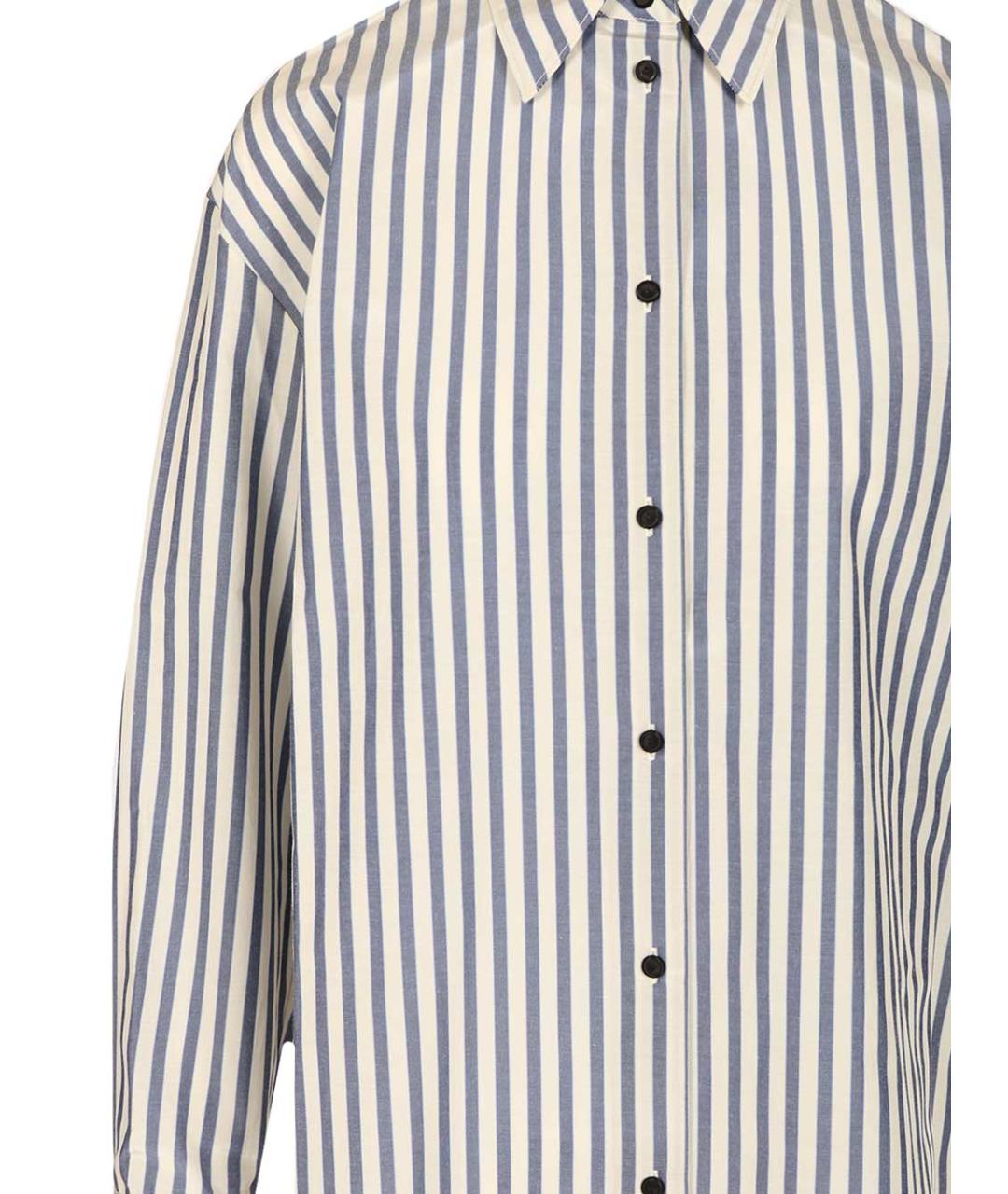 FORTE FORTE Синяя хлопковая блузы, фото 4