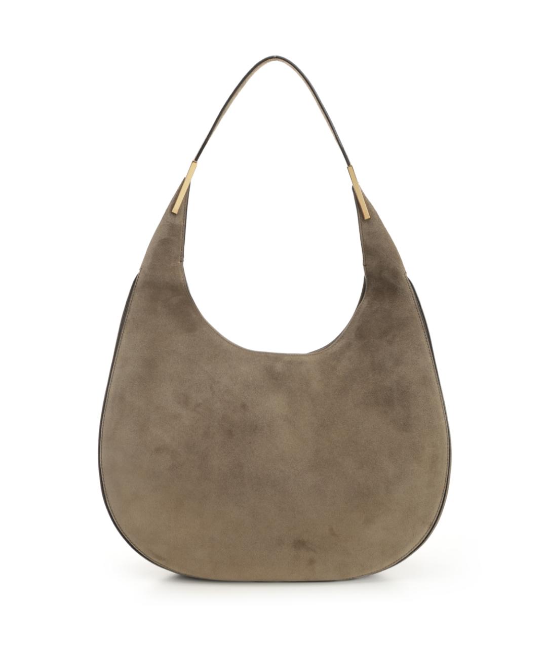 Savette Коричневая замшевая сумка через плечо, фото 1