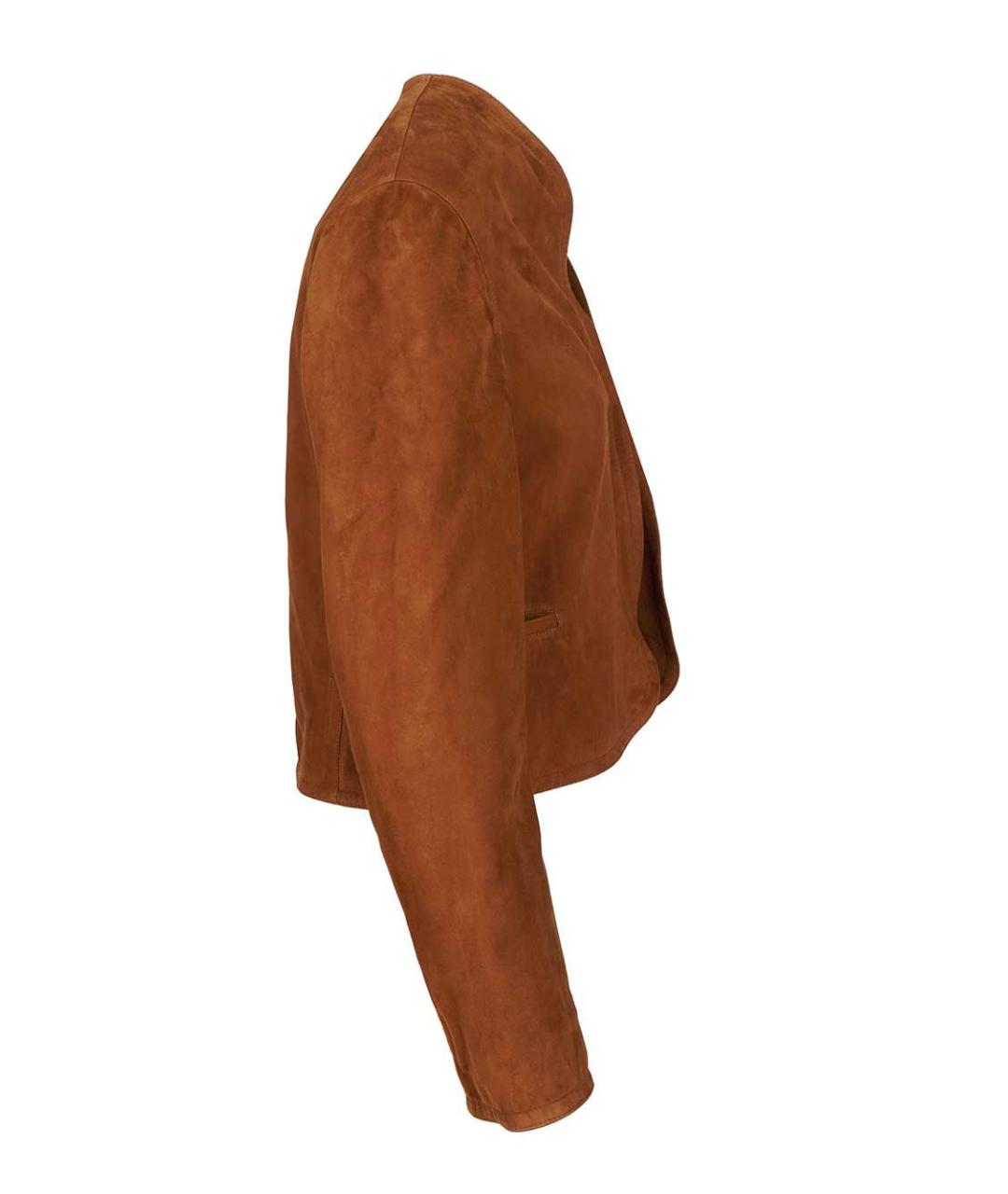 ALAIA Коричневая замшевая куртка, фото 3