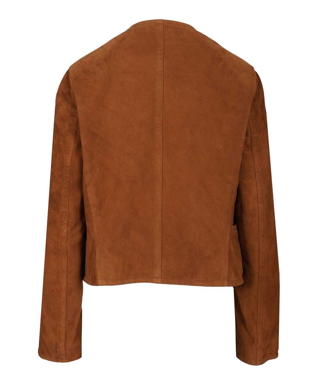 ALAIA Коричневая замшевая куртка, фото 2