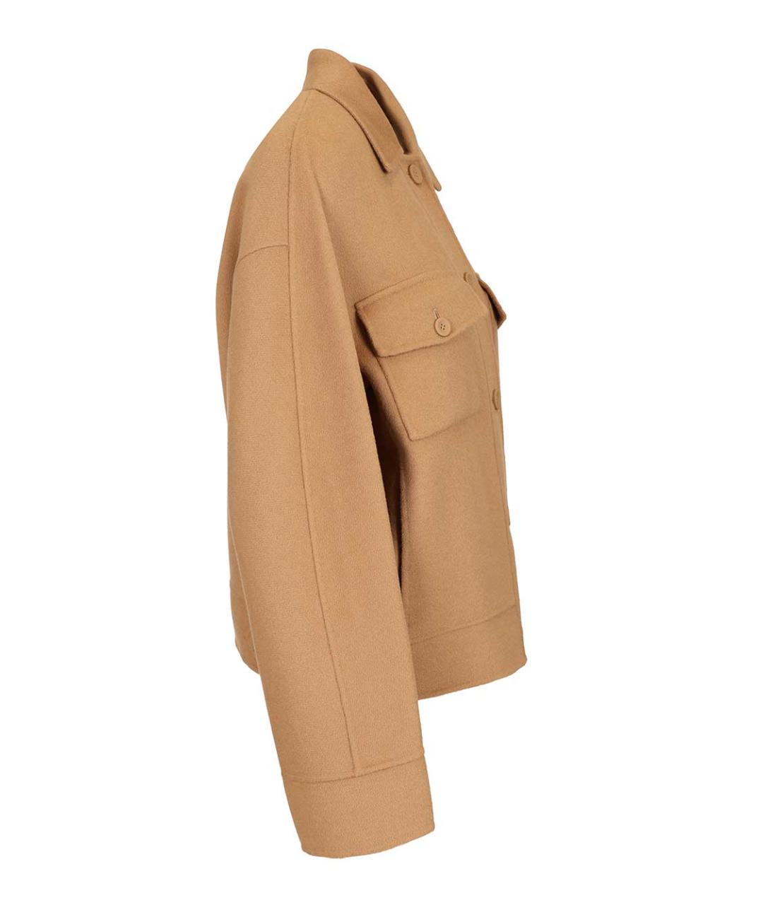 MAX MARA STUDIO Бежевая шерстяная куртка, фото 3