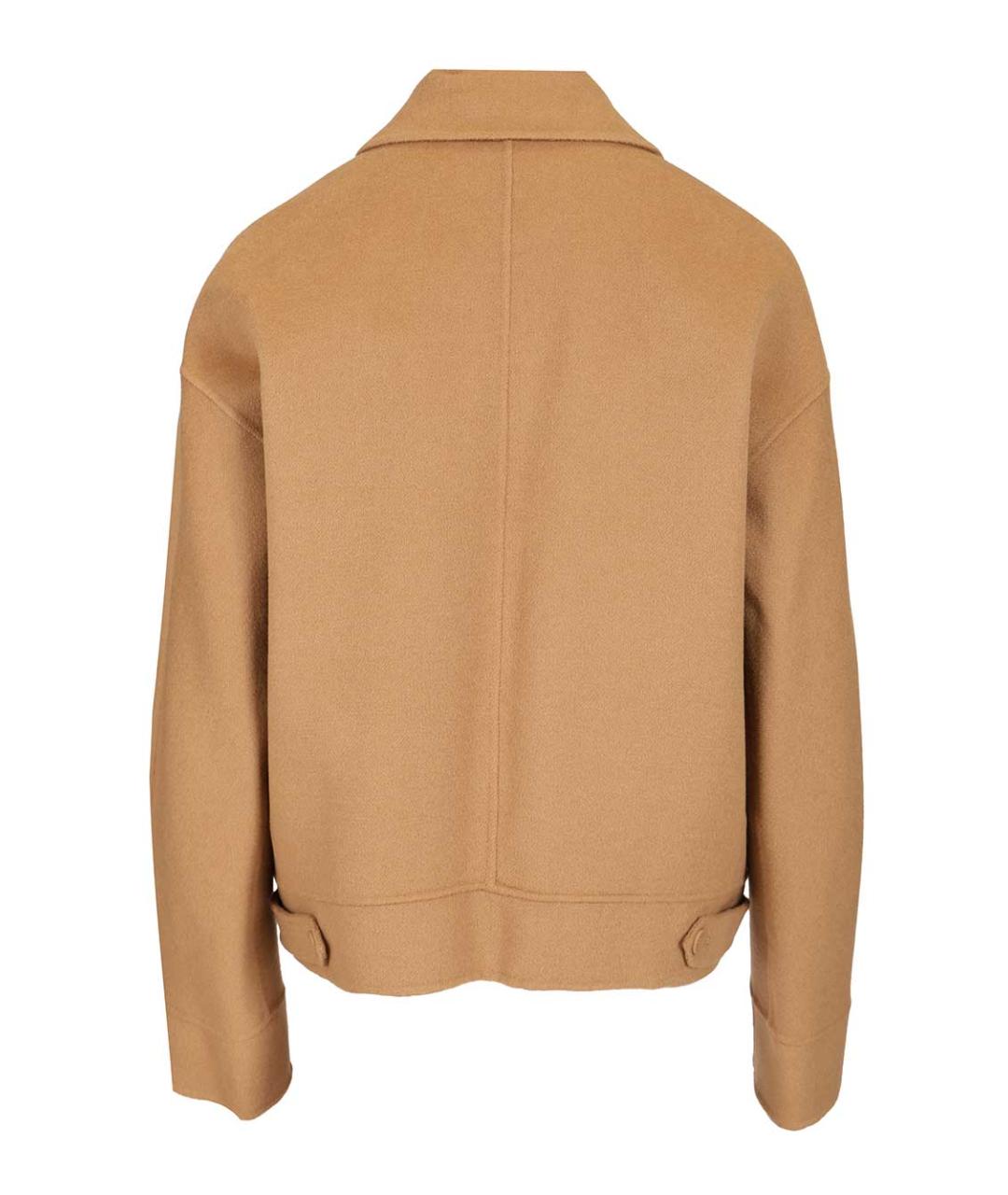 MAX MARA STUDIO Бежевая шерстяная куртка, фото 2