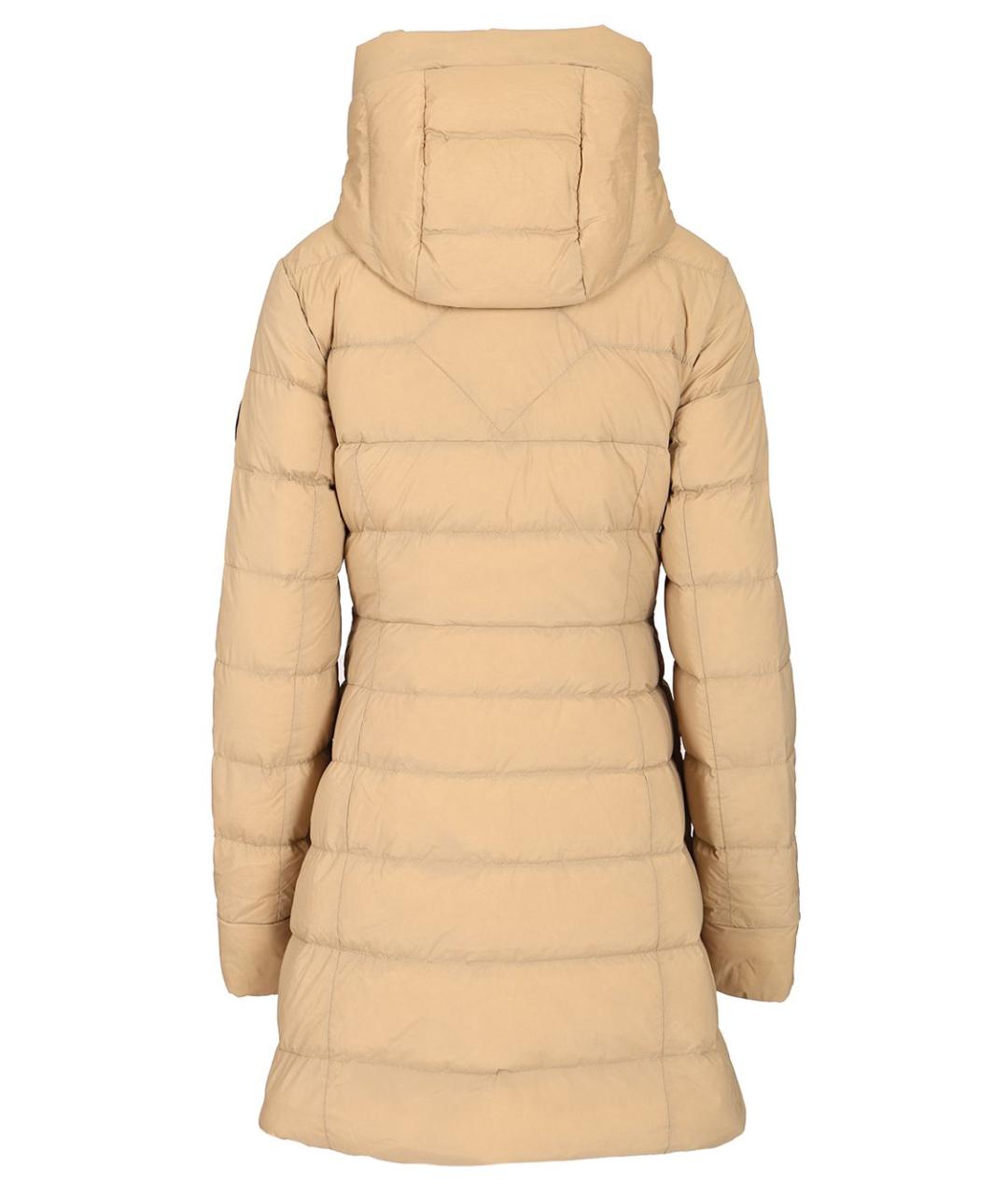 CANADA GOOSE Бежевый полиамидовый пуховик, фото 2