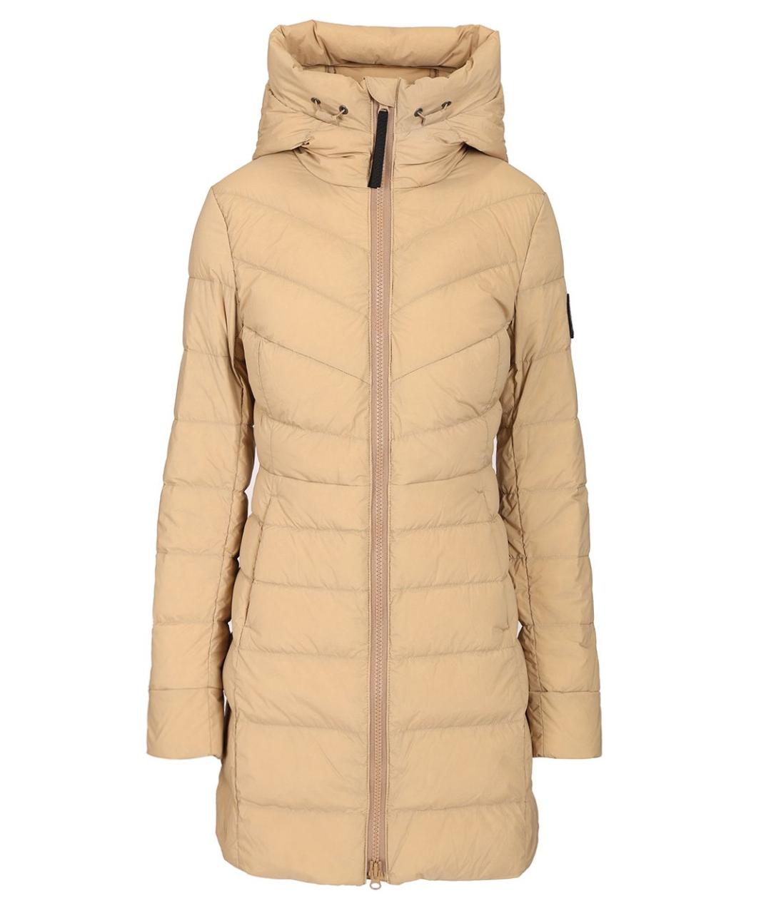 CANADA GOOSE Бежевый полиамидовый пуховик, фото 1