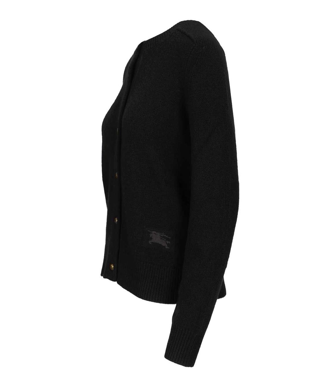 BURBERRY Черный кашемировый кардиган, фото 3