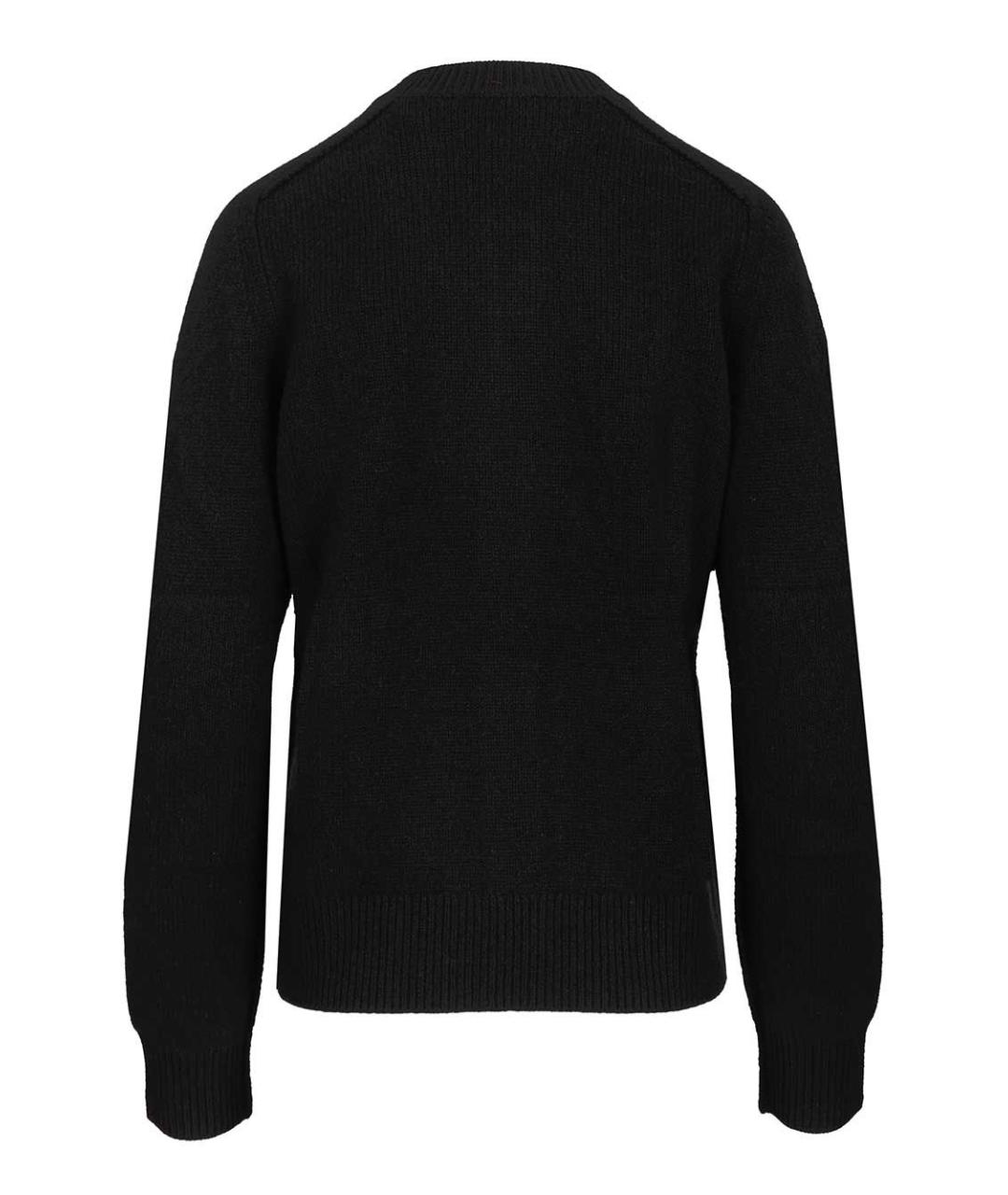 BURBERRY Черный кашемировый кардиган, фото 2