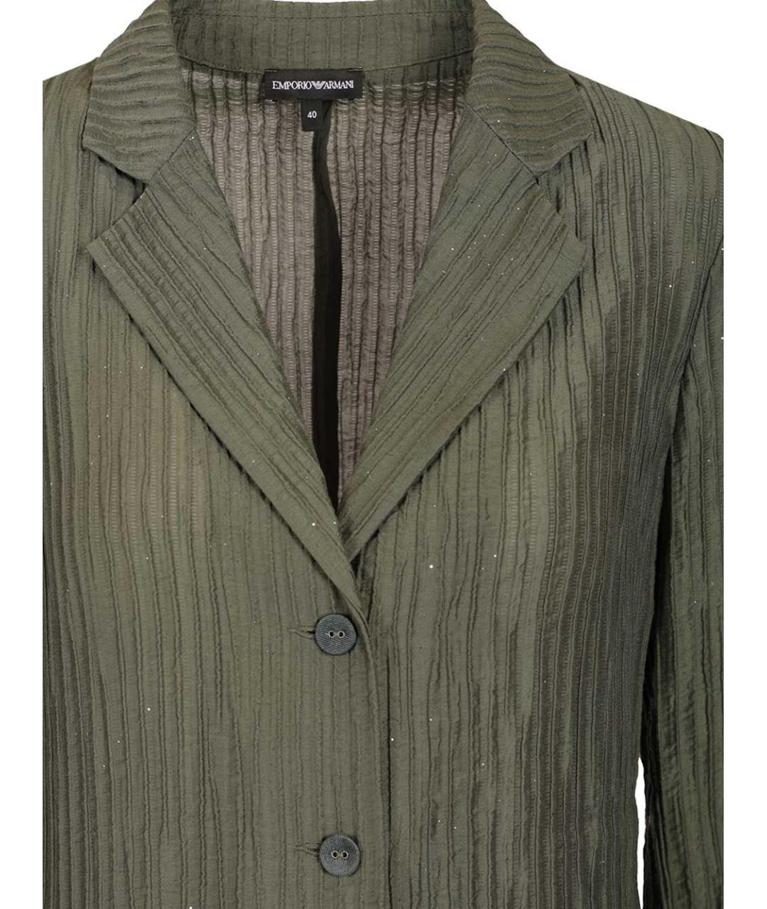 EMPORIO ARMANI Зеленый жакет/пиджак, фото 4