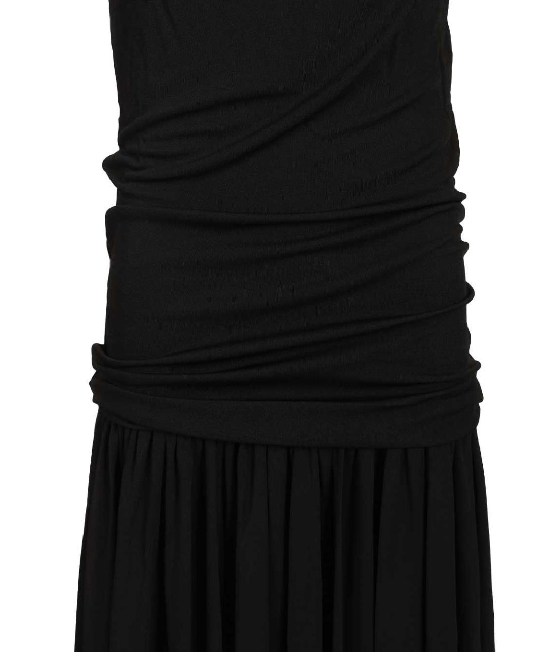 JACQUEMUS Черное полиамидовое коктейльное платье, фото 4