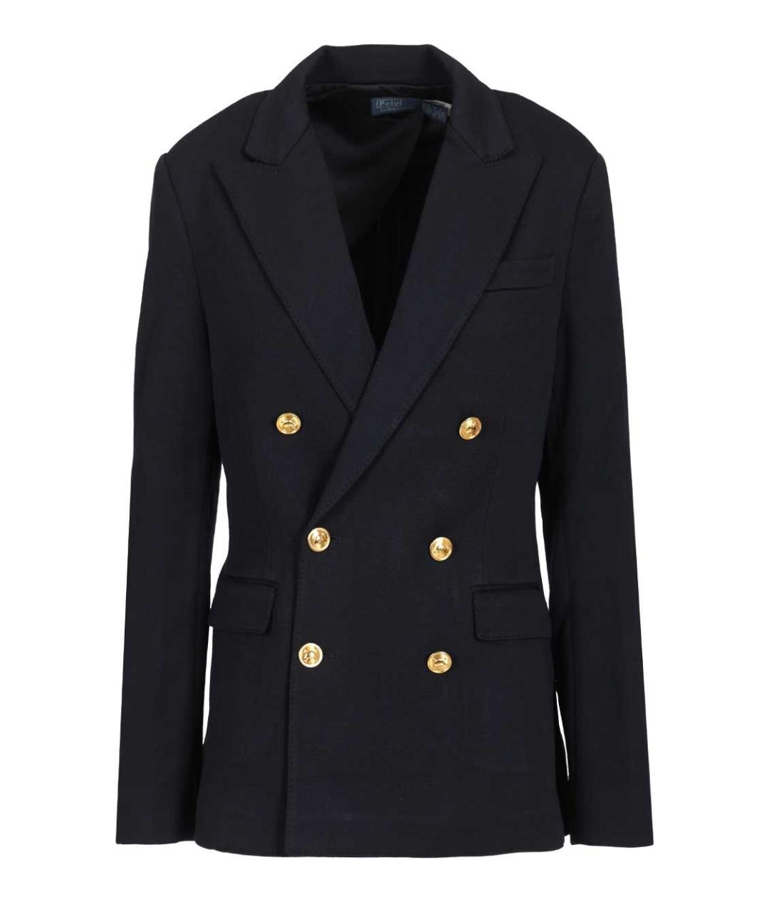 POLO RALPH LAUREN Темно-синий полиэстеровый жакет/пиджак, фото 1