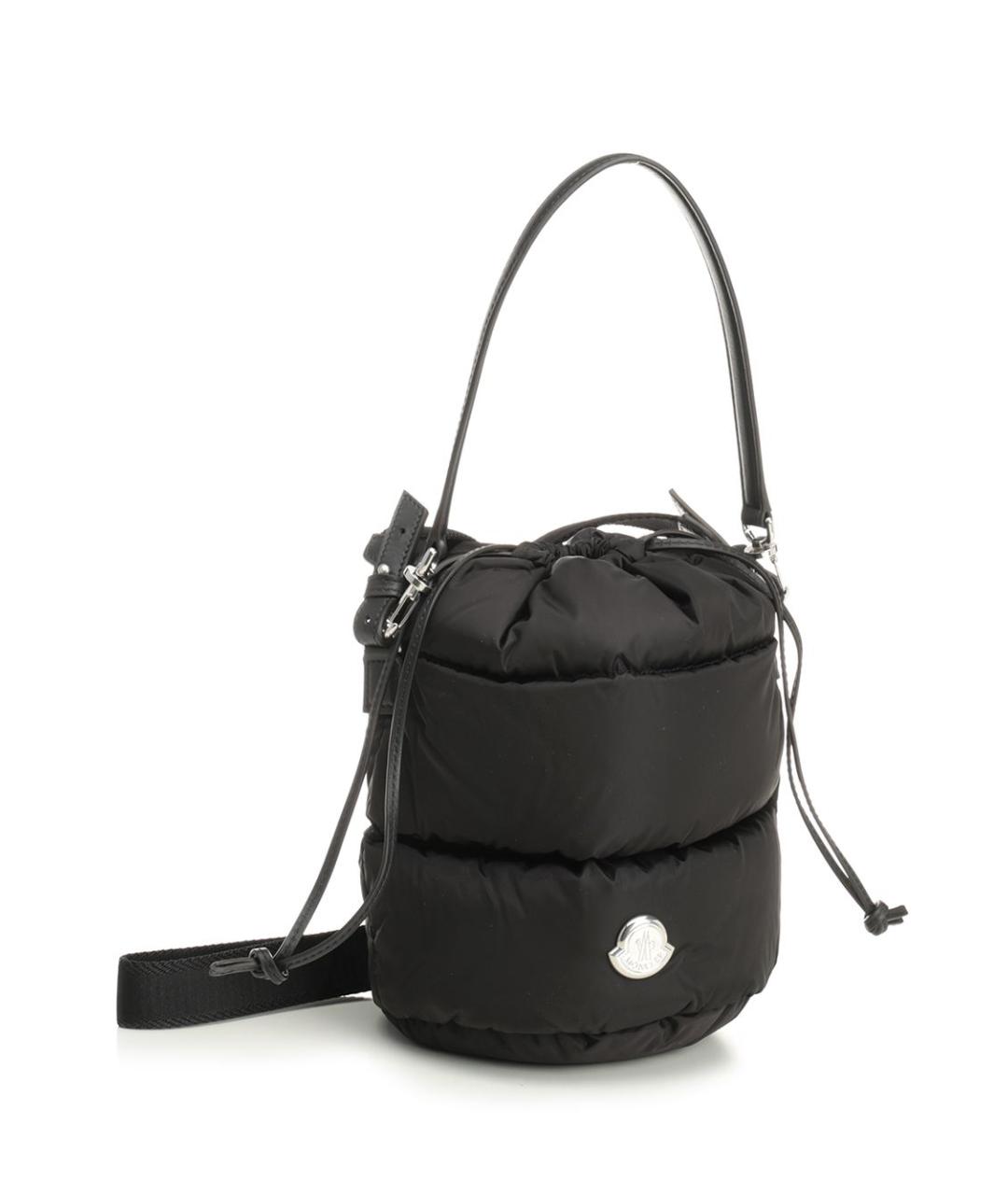 MONCLER Черная тканевая сумка через плечо, фото 2