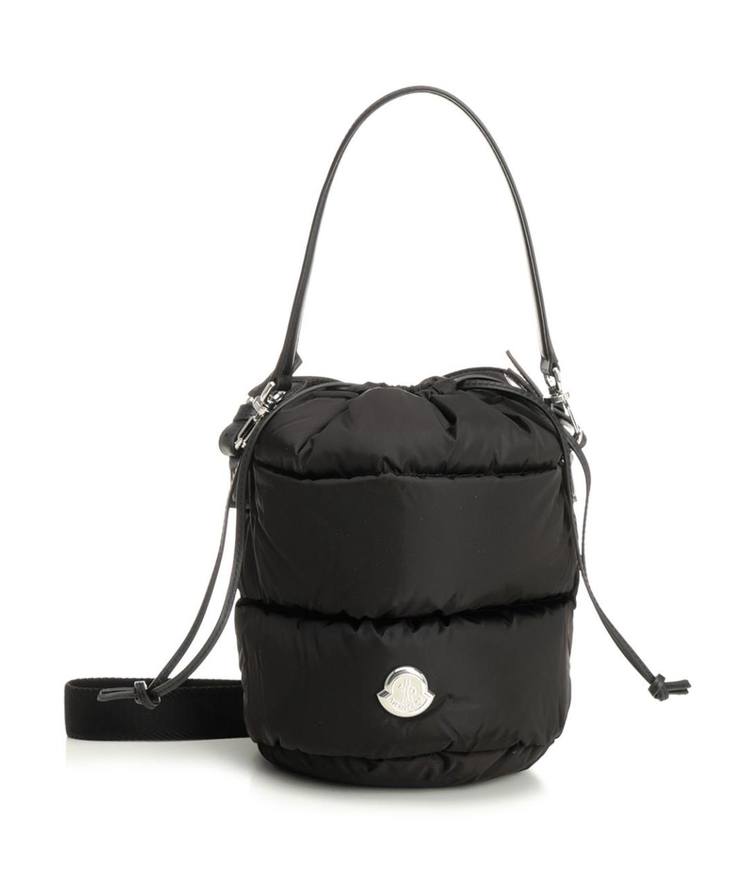 MONCLER Черная тканевая сумка через плечо, фото 1