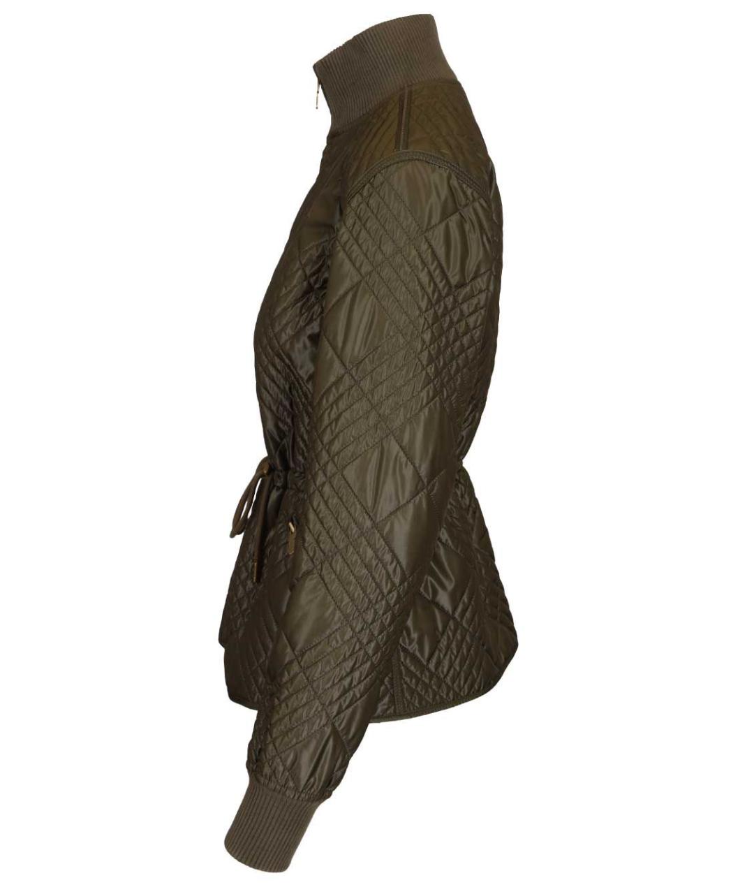 BURBERRY Хаки полиамидовая куртка, фото 3