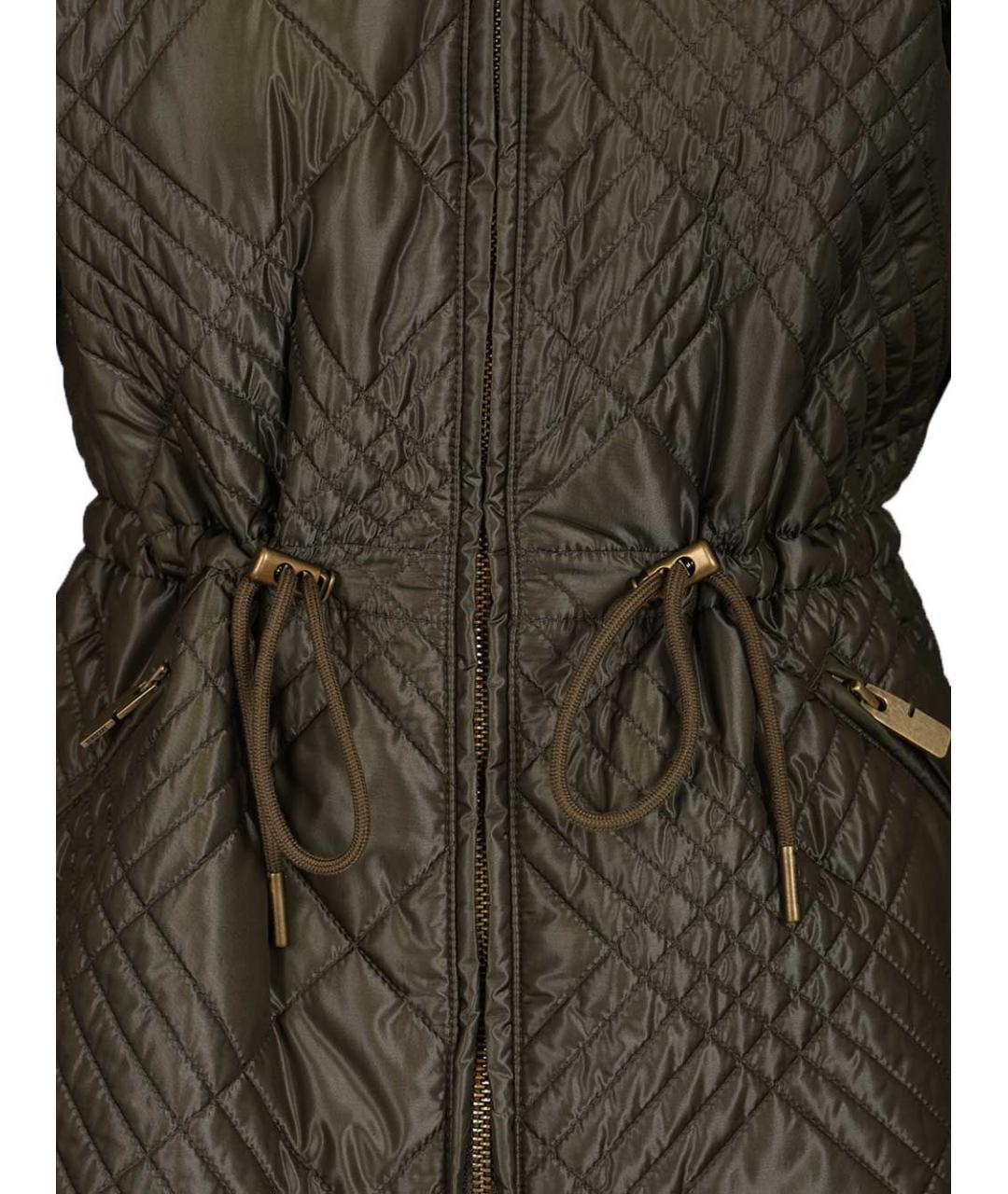 BURBERRY Хаки полиамидовая куртка, фото 5