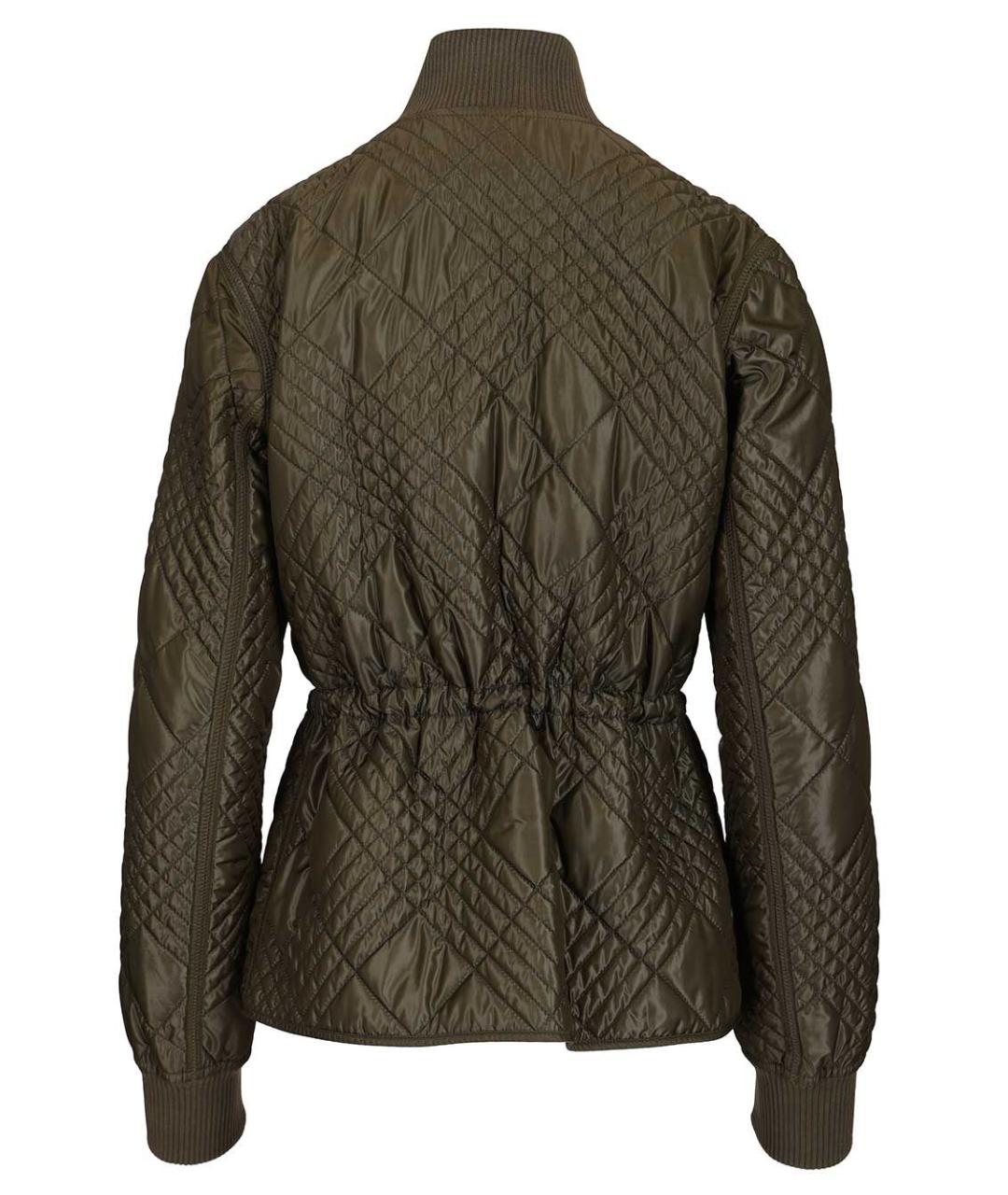 BURBERRY Хаки полиамидовая куртка, фото 2