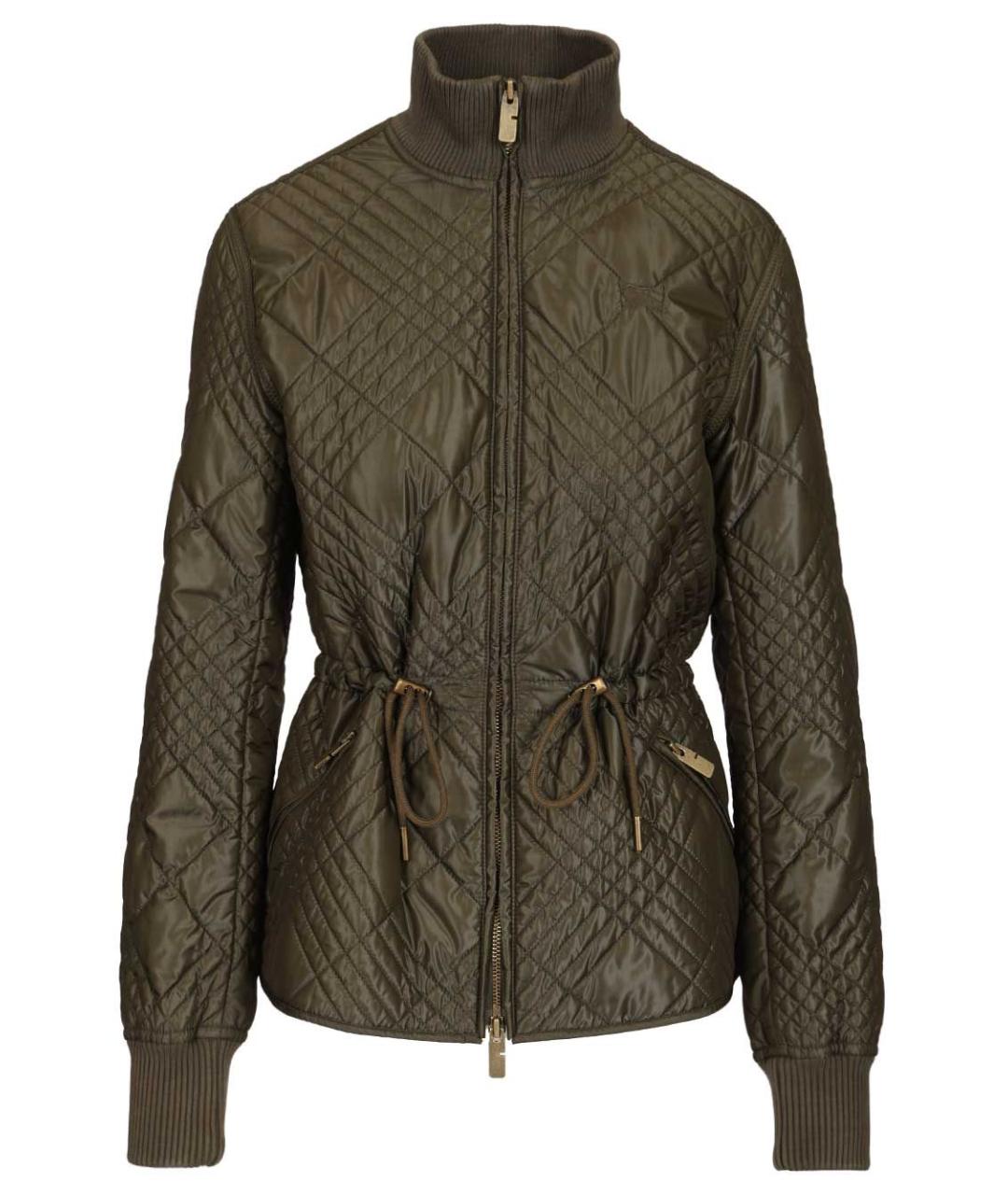 BURBERRY Хаки полиамидовая куртка, фото 1