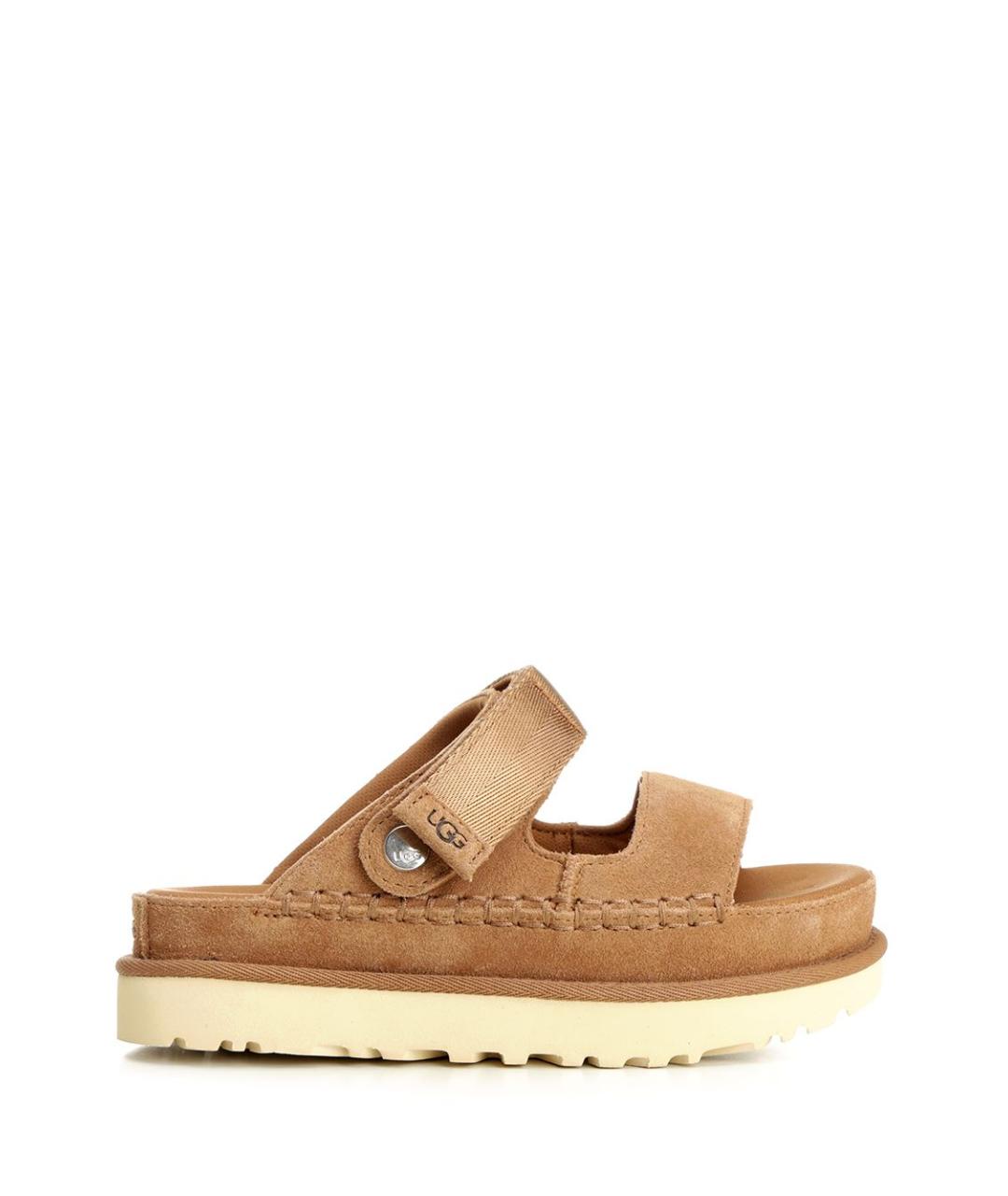 UGG AUSTRALIA Коричневые замшевые сандалии, фото 1