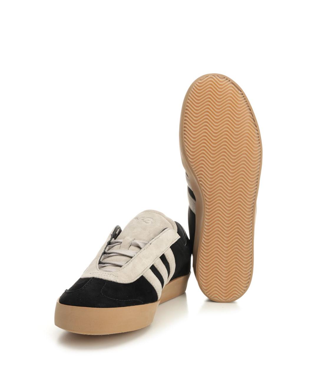 ADIDAS Черные кожаные кроссовки, фото 3