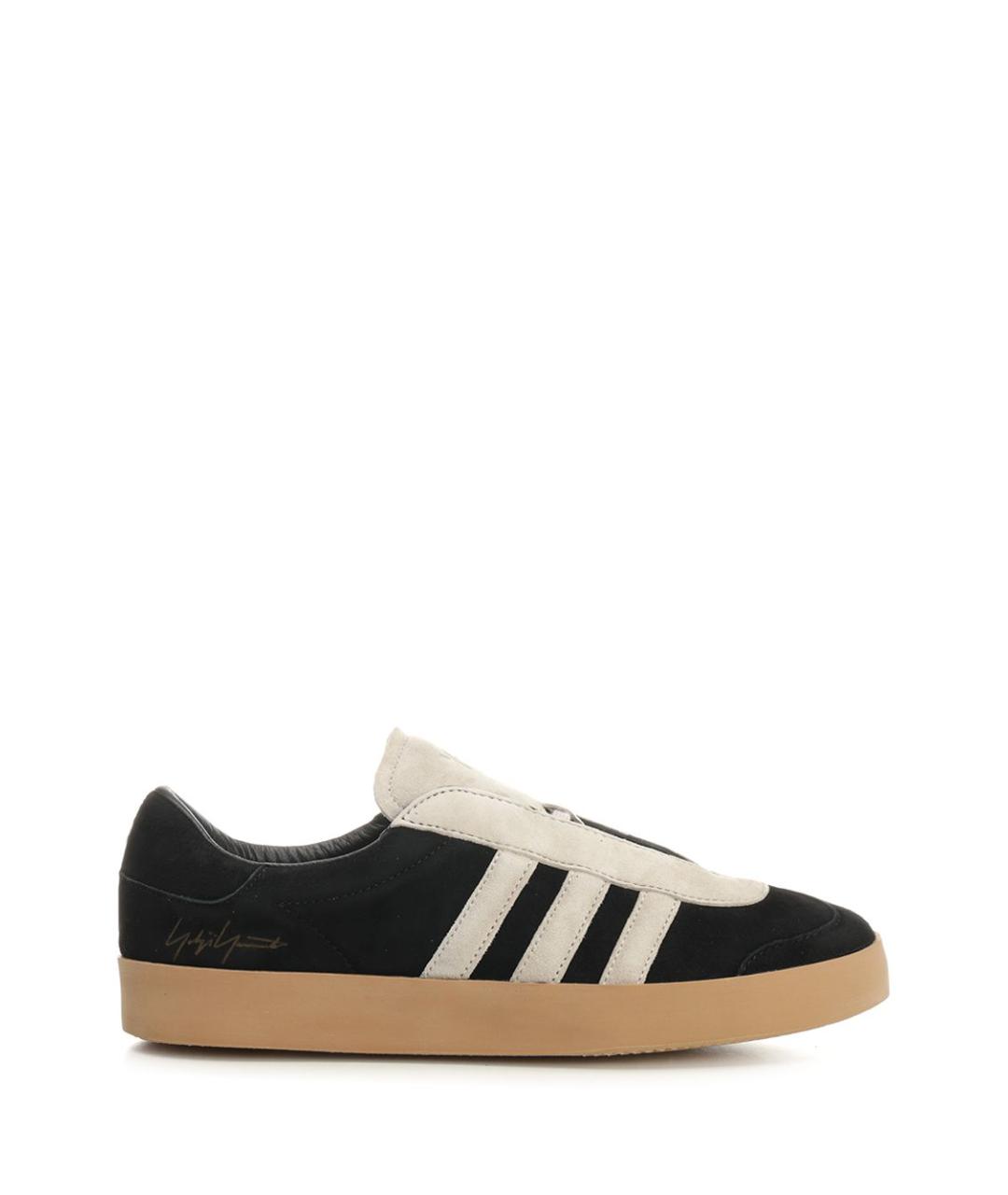 ADIDAS Черные кожаные кроссовки, фото 1