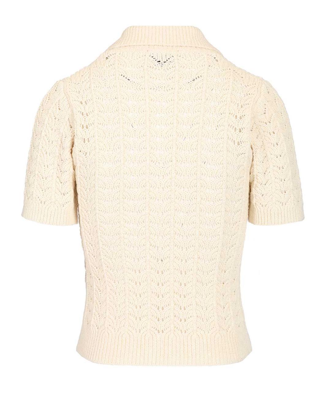 FORTE FORTE Бежевая хлопковая футболка, фото 2