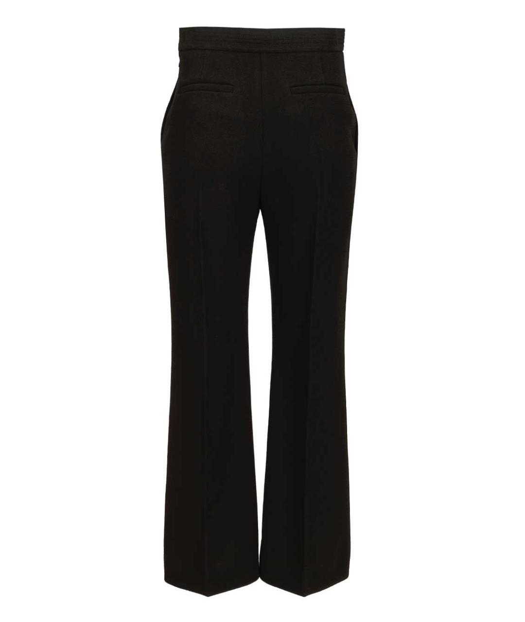 VALENTINO Черные шерстяные прямые брюки, фото 2